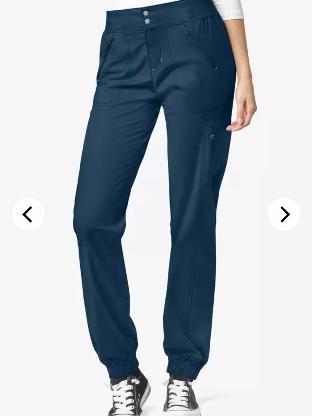 NEW Women's Scrub Pants WonderWink Joggers 3X Navy Blue 5908